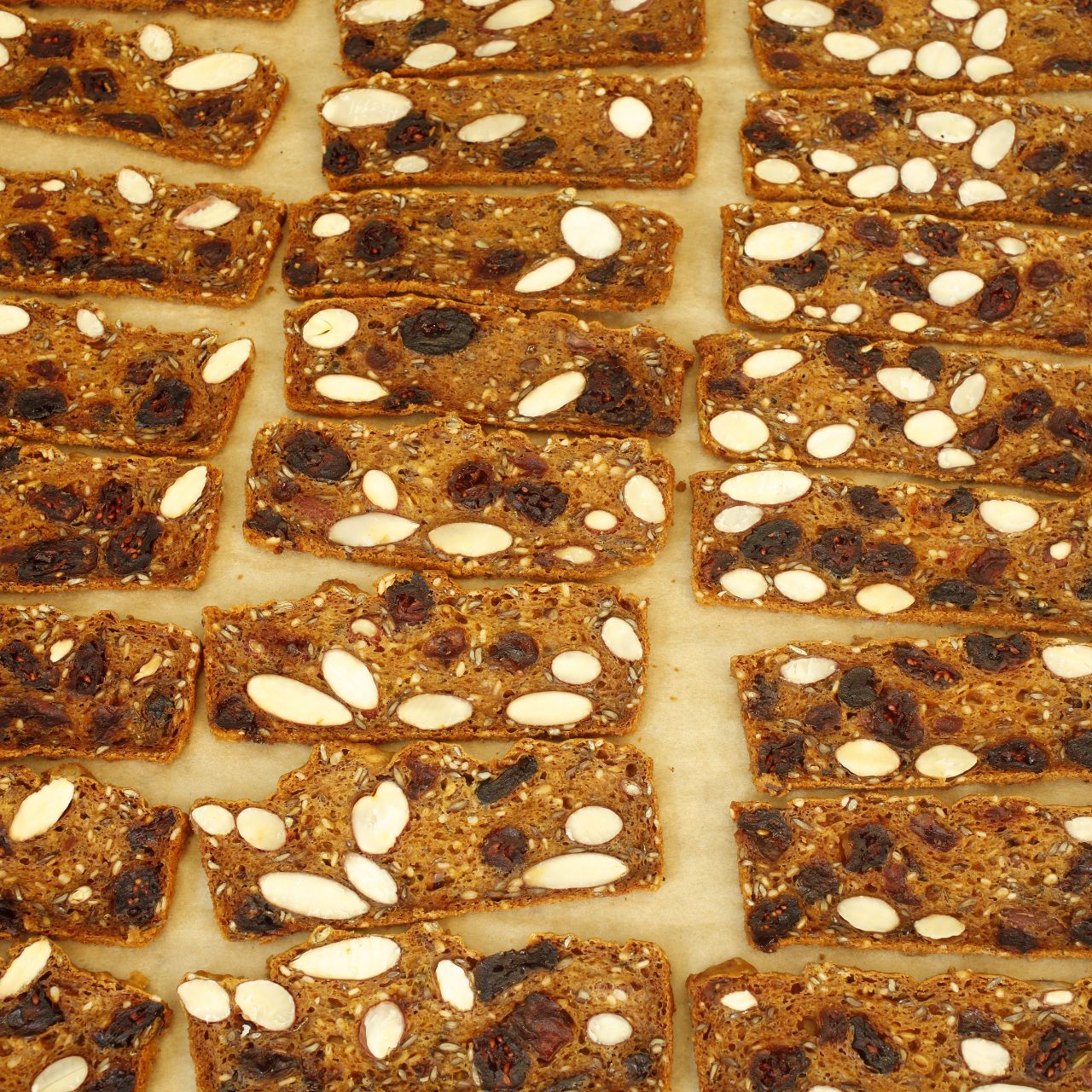 cranberry & almond crackers