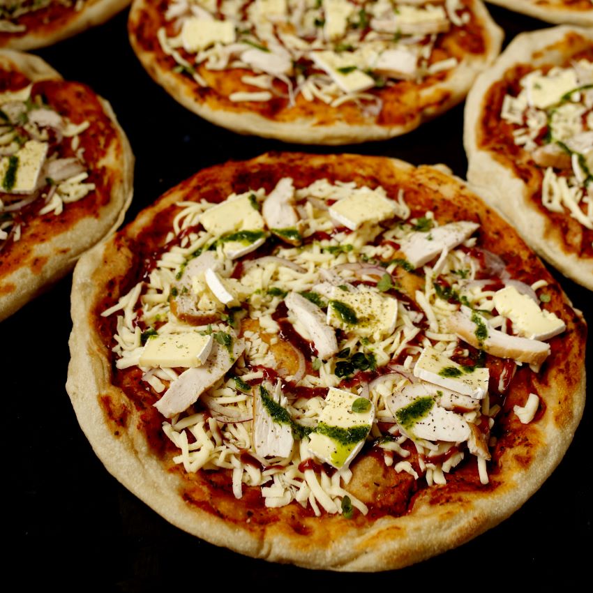 smoked chicken, brie, plum paste & thyme