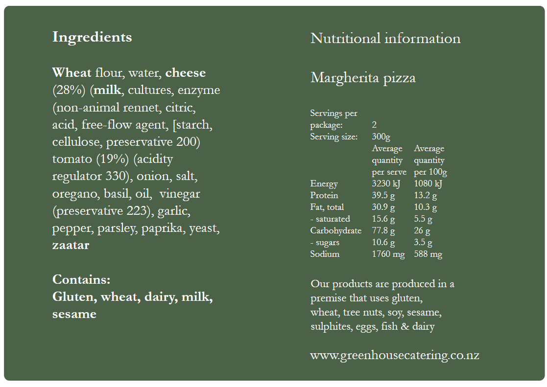 the greenhouse margherita